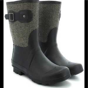Chooka  herringbone rain boots size 8 waterproof